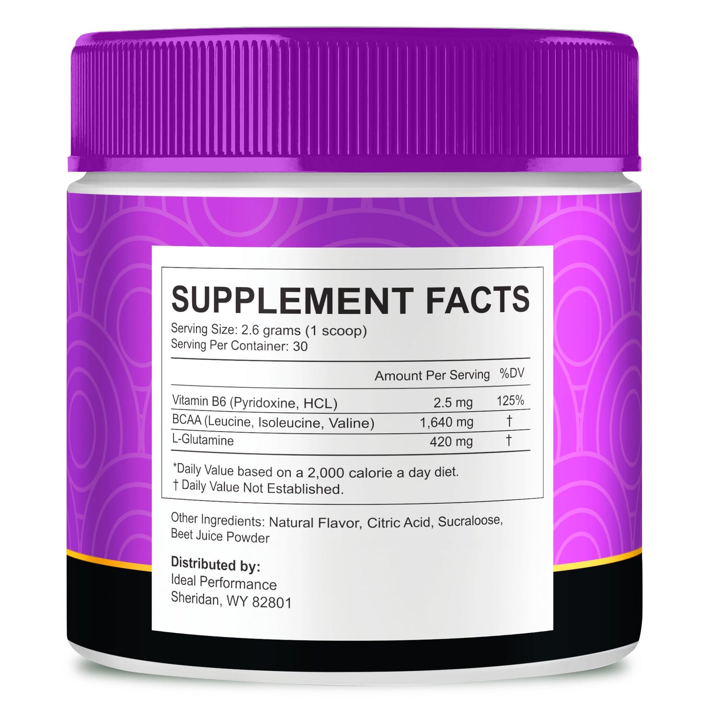 IDEAL PERFORMANCE Purple Burn Pro Powder, 6 Count
