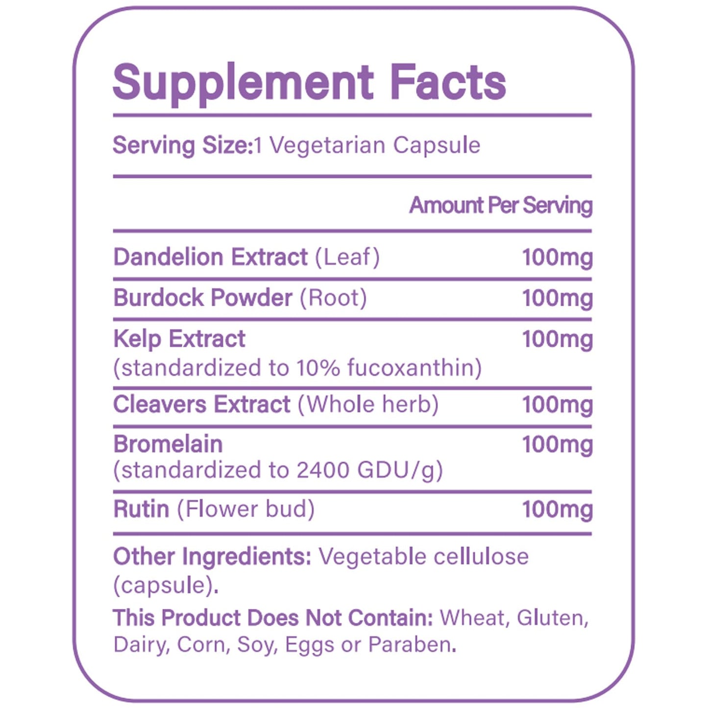 WOJJ Lymphatic Complex 6-in-1 Formula 60 Capsules