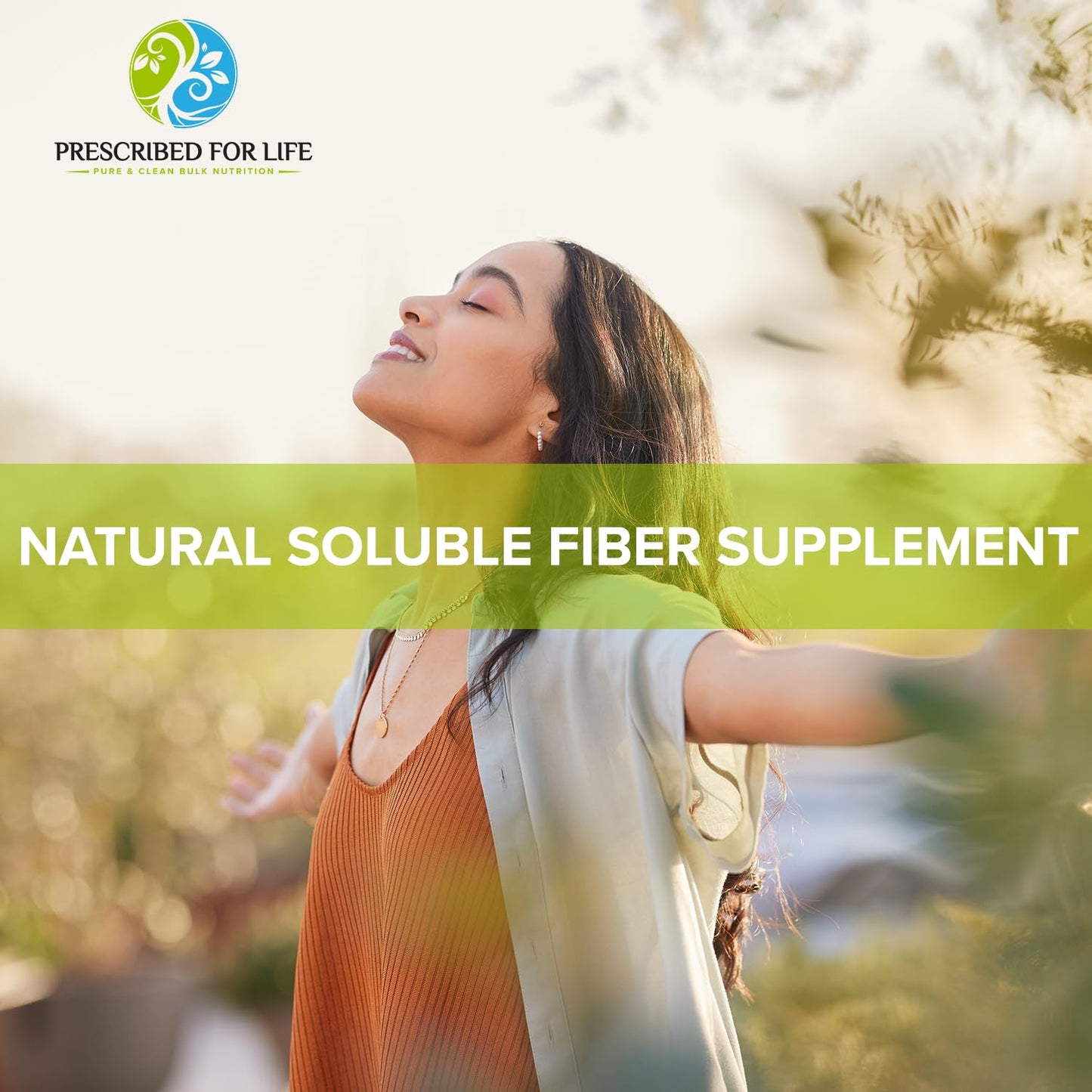 Prescribed For Life Nutriose Powder, Natural Fiber Supplement, Prebiotic Soluble Corn Fiber for Adults, Gluten Free, Vegan, Non-GMO, 22.05 Pound