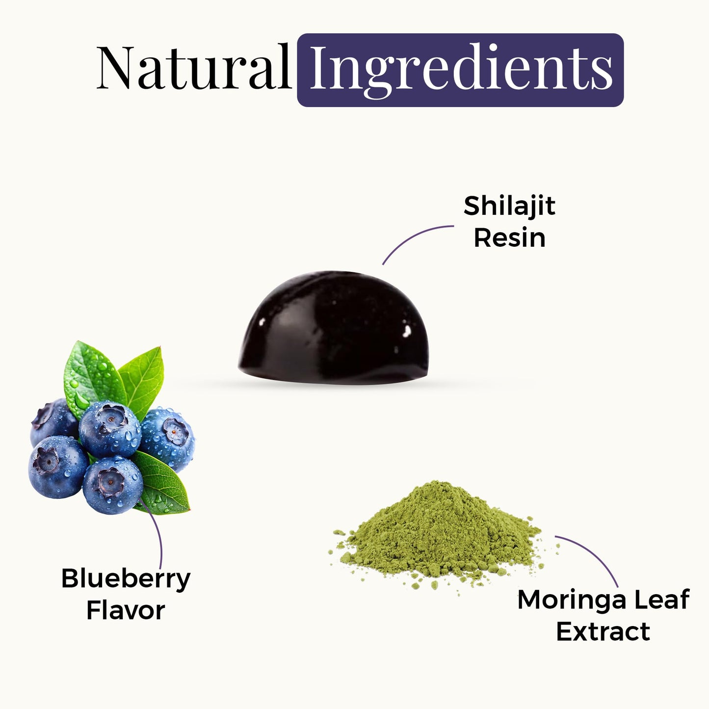 ZENITH RITUAL Shilajit Gummies with Moringa 60 Gummies