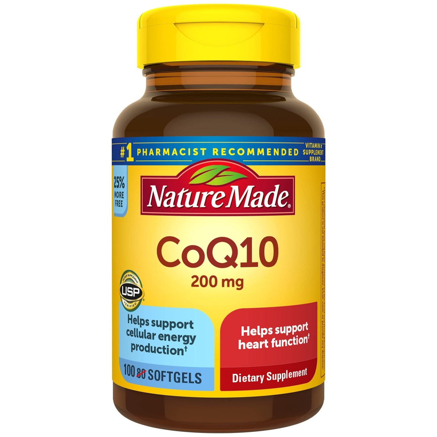 Nature Made CoQ10 200 mg Softgels, 100 Count