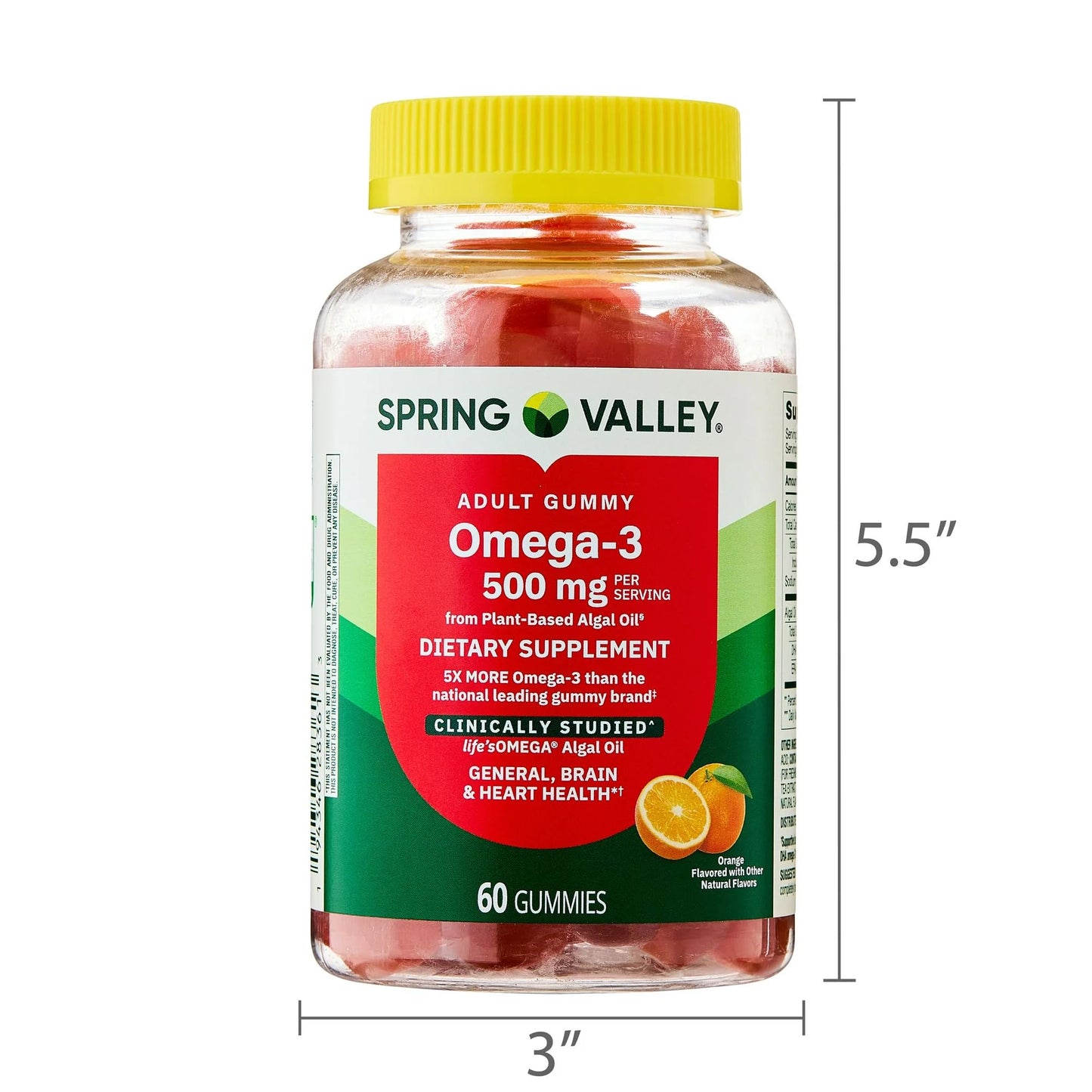SUREFECT Omega-3 from Plant-Based Algal Oil, 60 Gummies