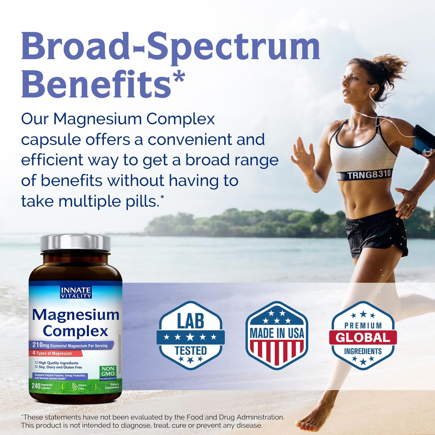 Innate Vitality 4-in-1 Magnesium Complex for Women and Men Capsules 240