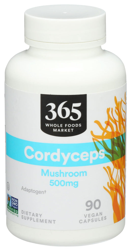 365 by Whole Foods Market Cordyceps Mushroom Vegan Capsules 500mg, 90 Count