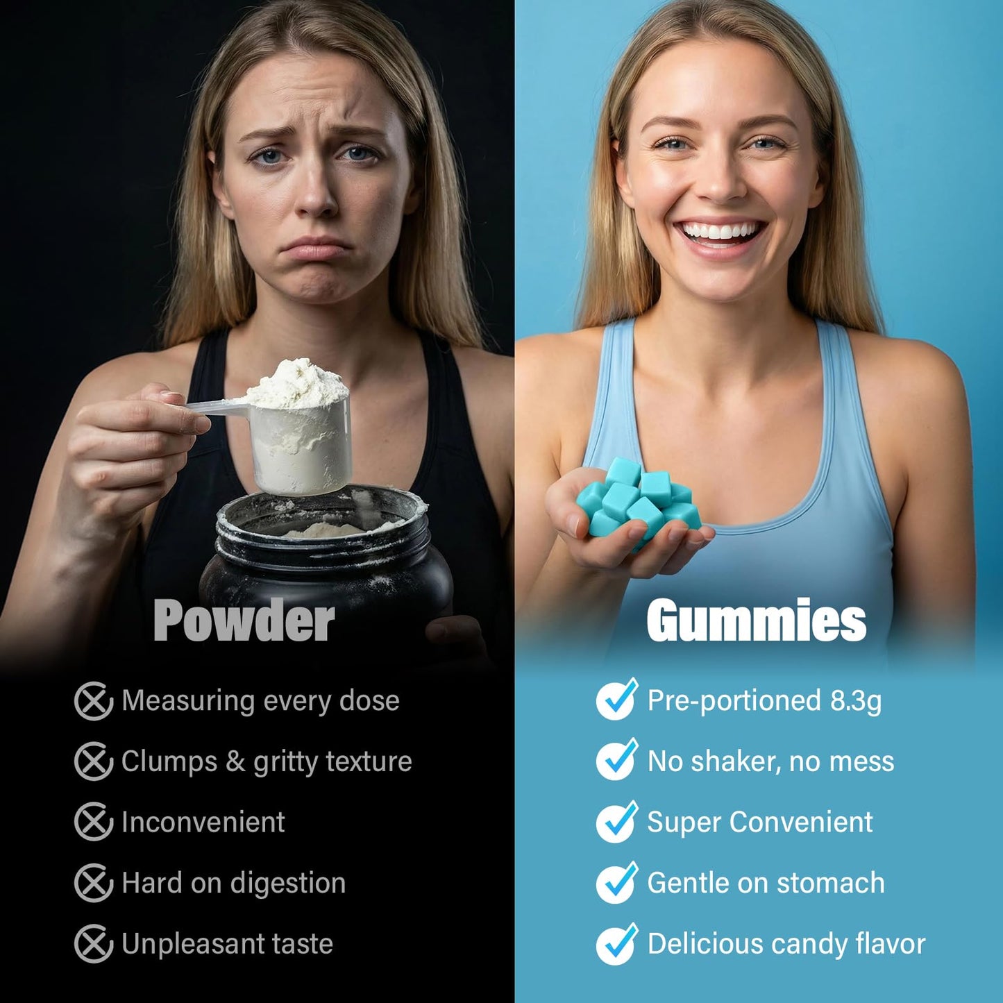 AMZXO EAA Gummies 2:1:1 BCAA Formula (8300mg) - Gummy, 90 Count