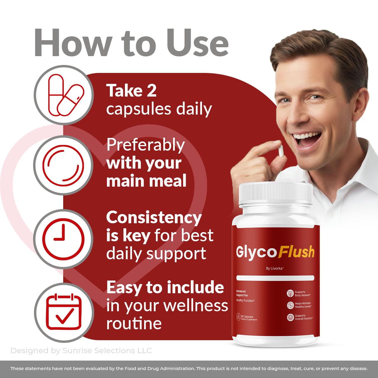 LIVORKA GlycoFlush Capsules 60 Count
