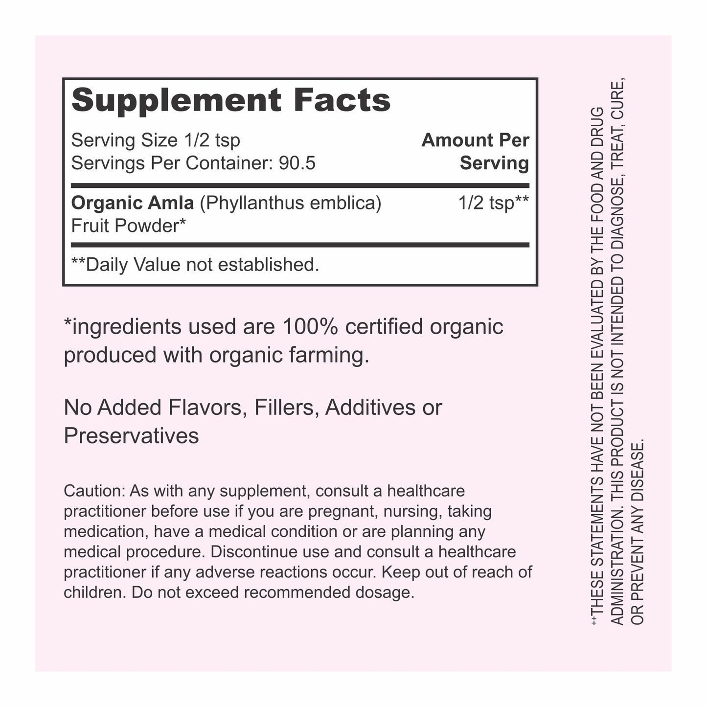PureAyurbliss 100% Organic Amla Powder (Powder) 8 oz