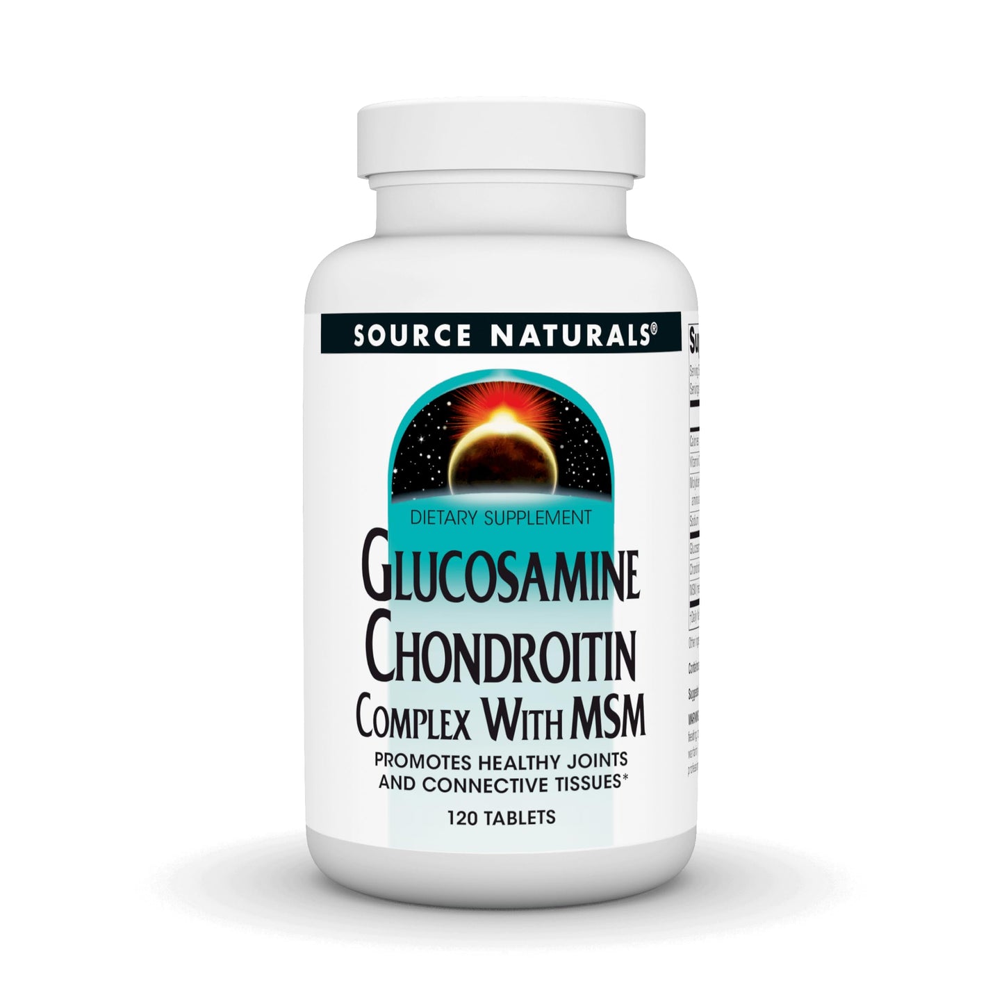 Source Naturals Glucosamine Chondroitin Complex with MSM Tablet, 120 Tablets
