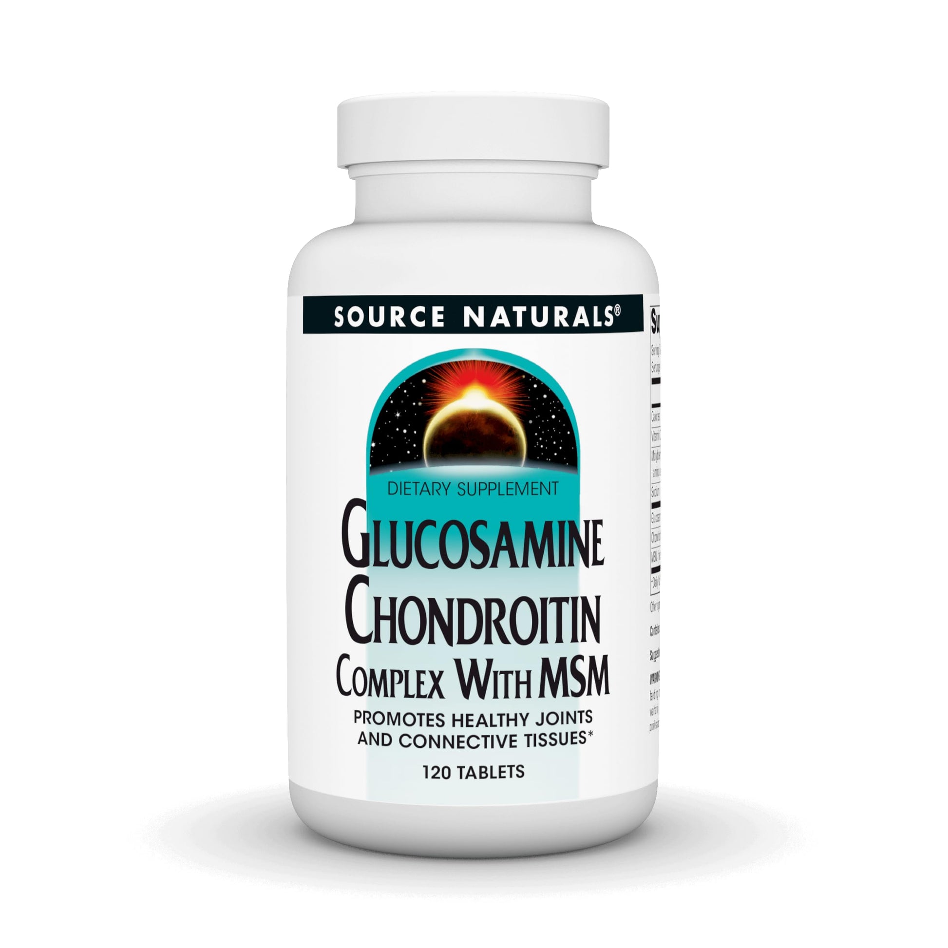 Source Naturals Glucosamine Chondroitin Complex with MSM Tablet, 120 Tablets