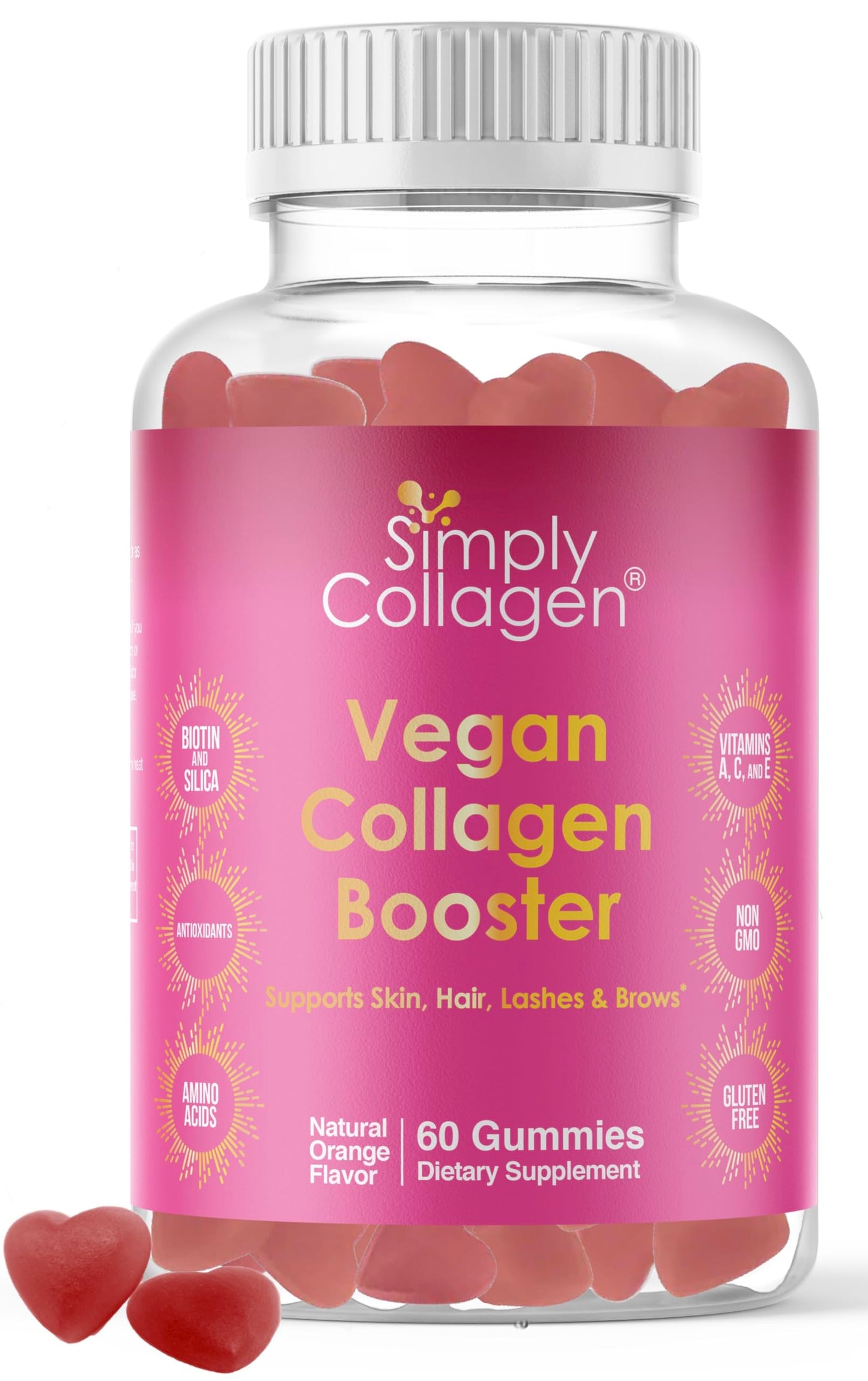 Simply Collagen Vegan Collagen Gummies 60 Count