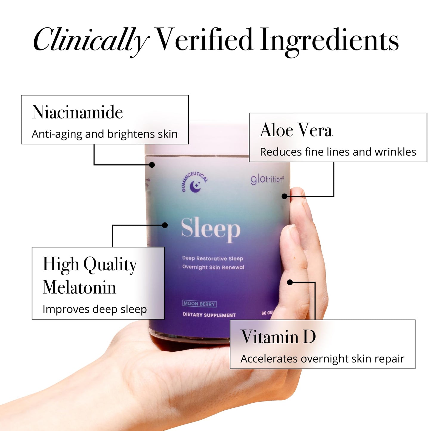 Glotrition Beauty Sleep Gummy 60 Gummies