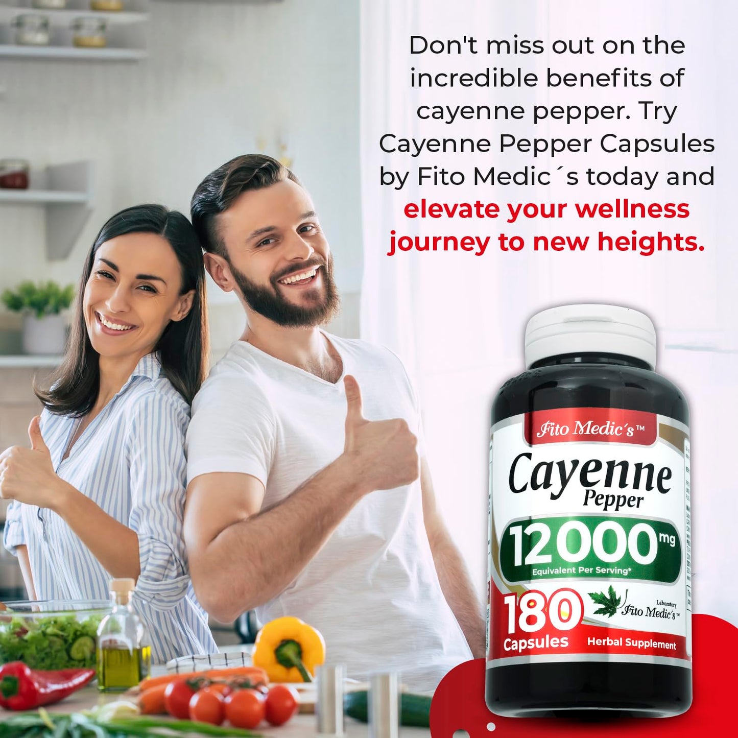 FITO MEDIC'S Cayenne Pepper 180 Capsules