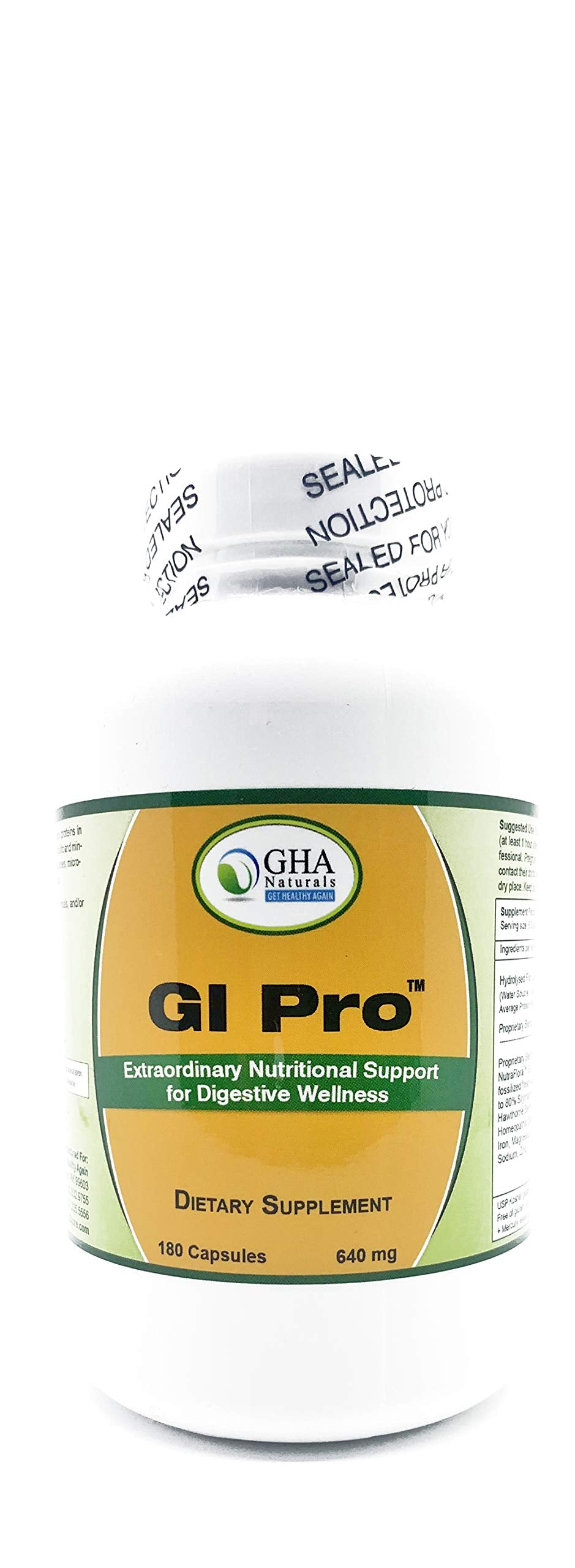 Get Healthy Again GI Pro Marine Collagen Nutritional Gastrointestinal Health Formula 180 Capsules