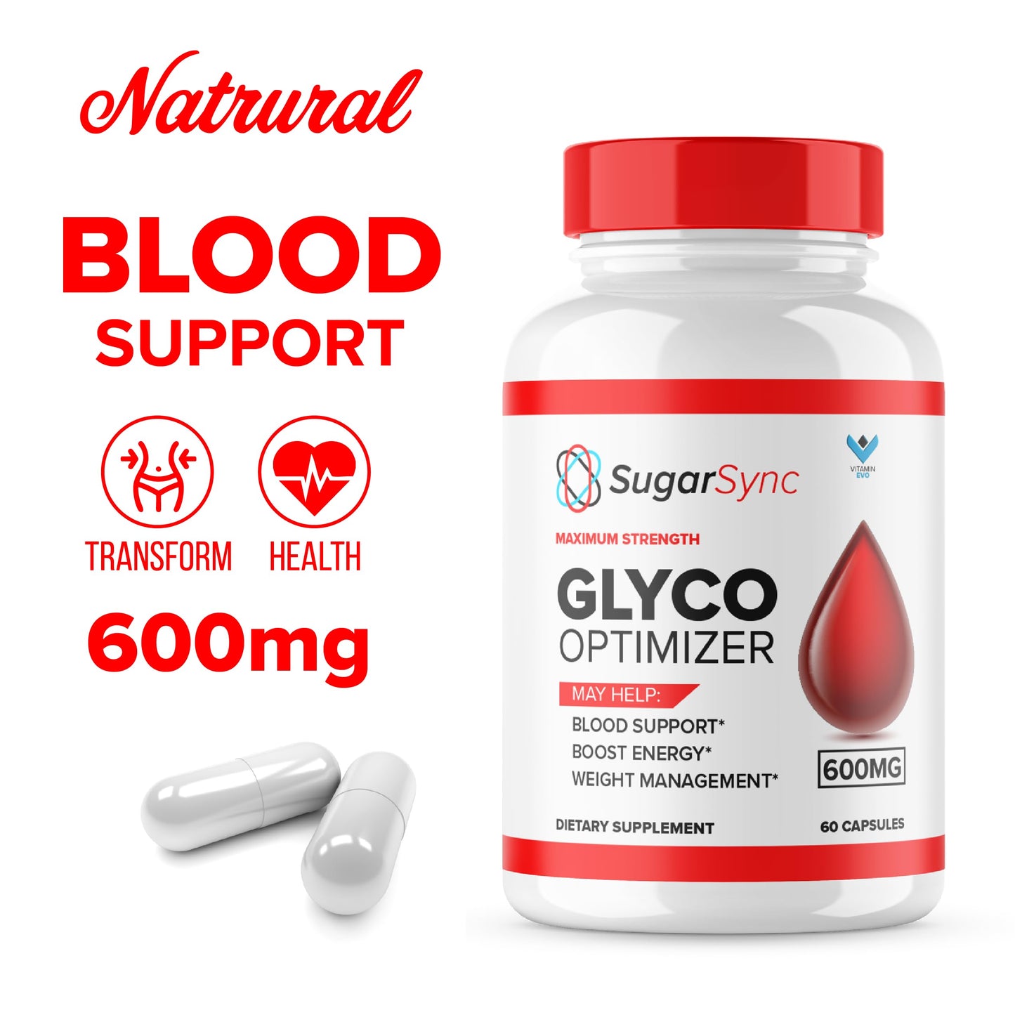 Vitamin Evo Sugar Sync Capsules, 120 Capsules