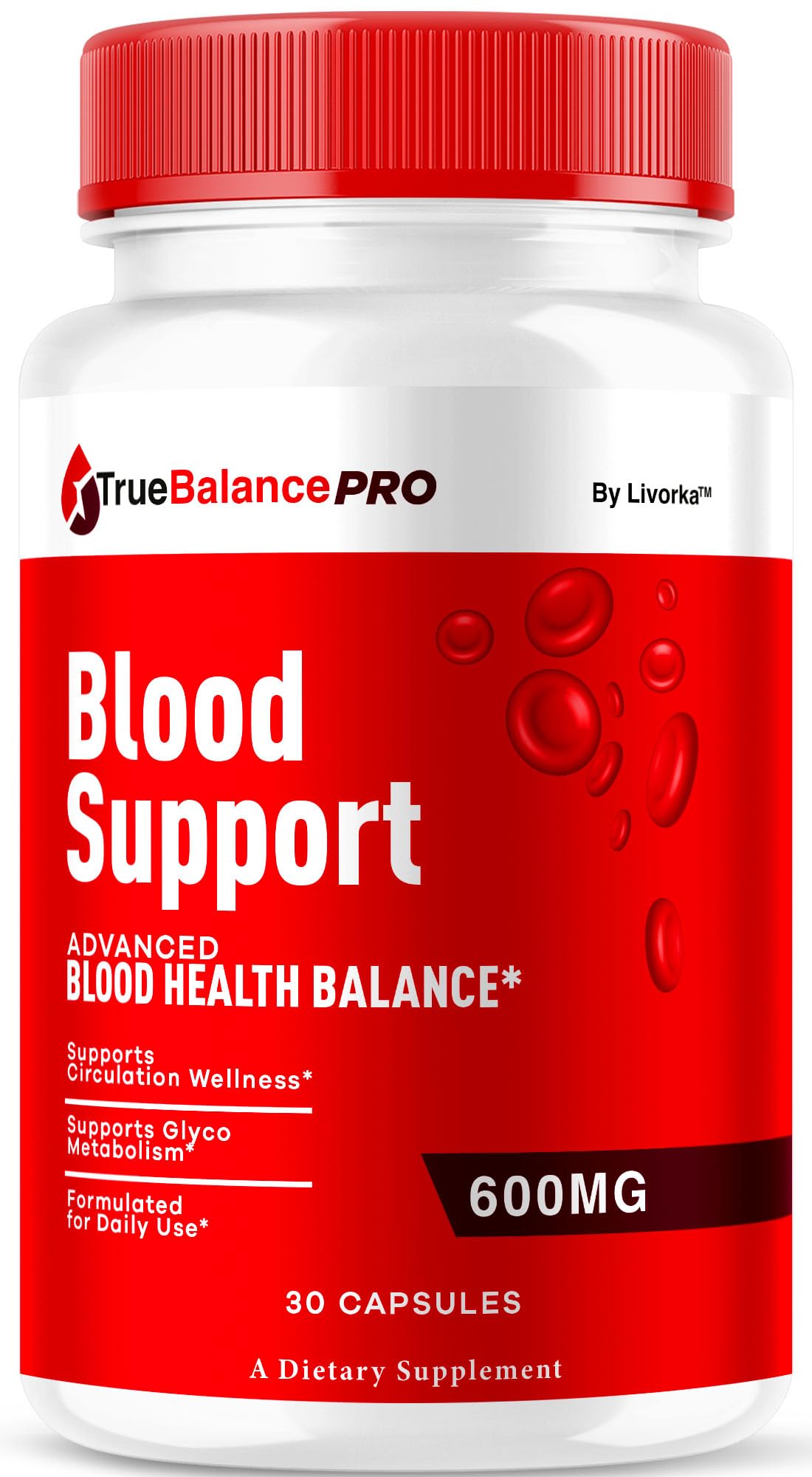LIVORKA True Balance Blood Support Pro Glycogen Capsules, 30 Capsules