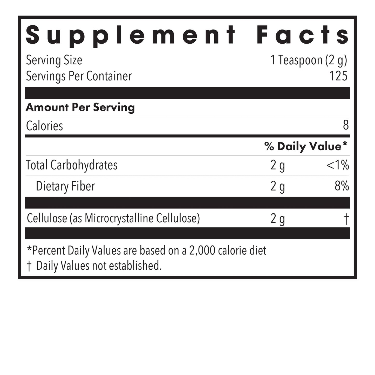 Allergy Research Group Cellulose Powder 8.8 oz