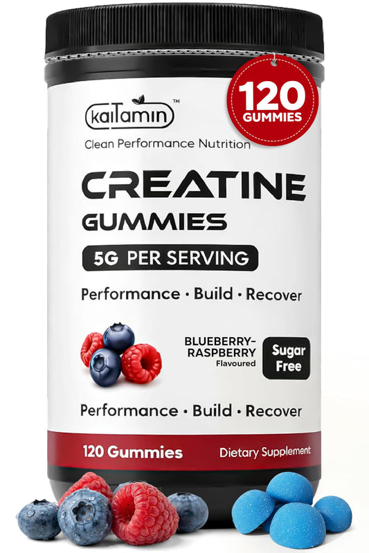 Kaitamin Creatine Monohydrate 5g Gummies 120 Count