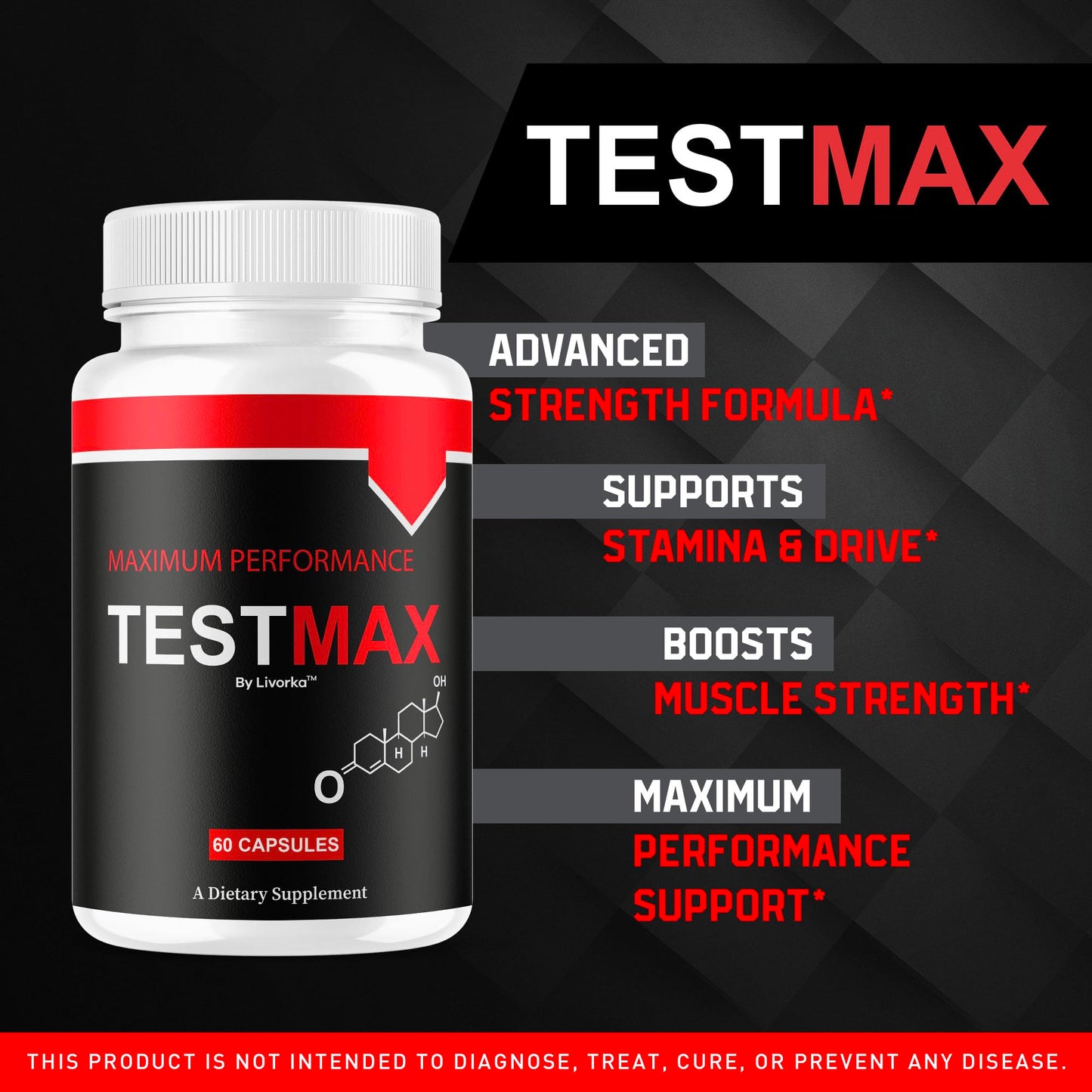 LIVORKA Test Max Capsules, 300 Capsules