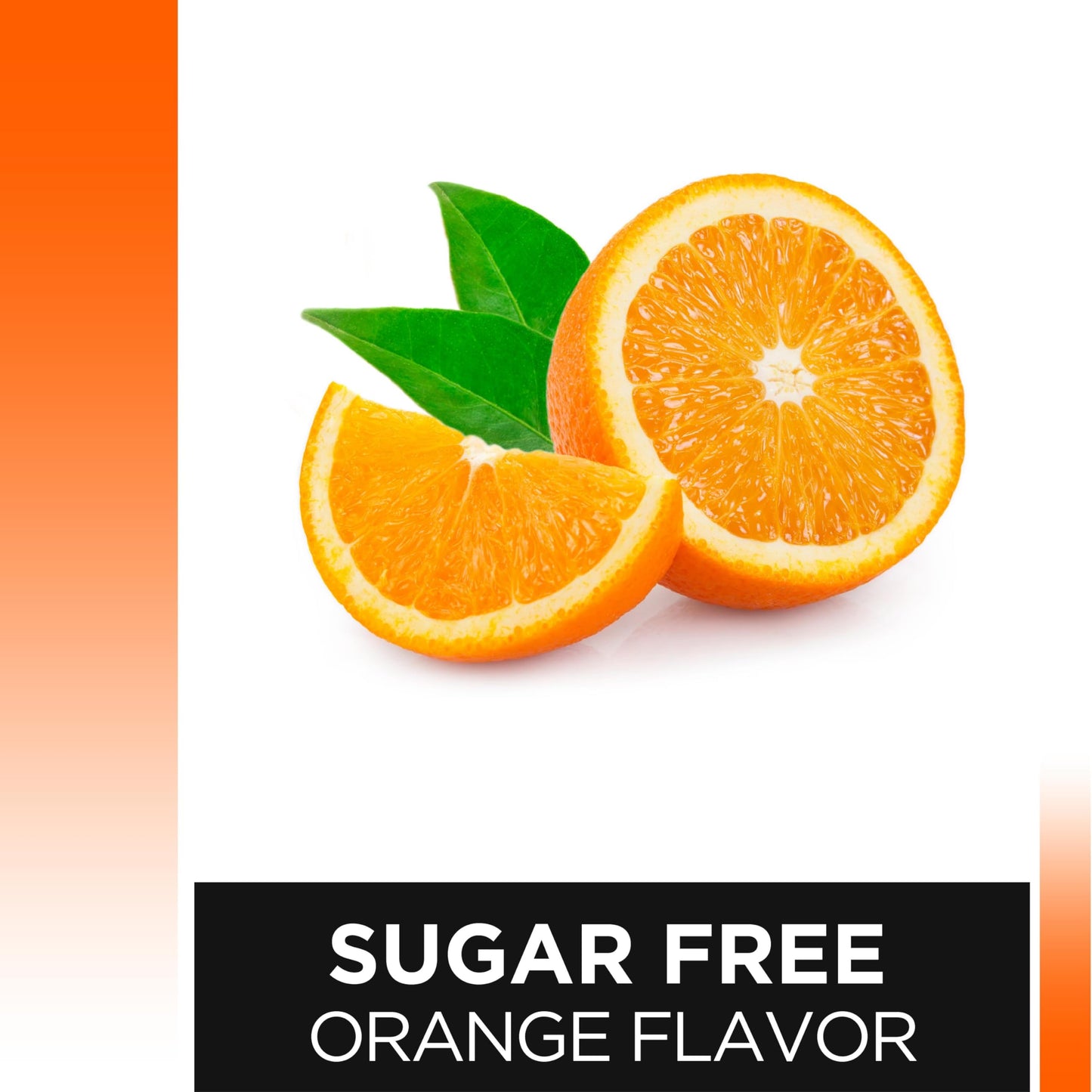 Quality Choice Sugar Free Fiber Naturally Derived Vegetable Formula Orange Flavor Powder 10 Ounce