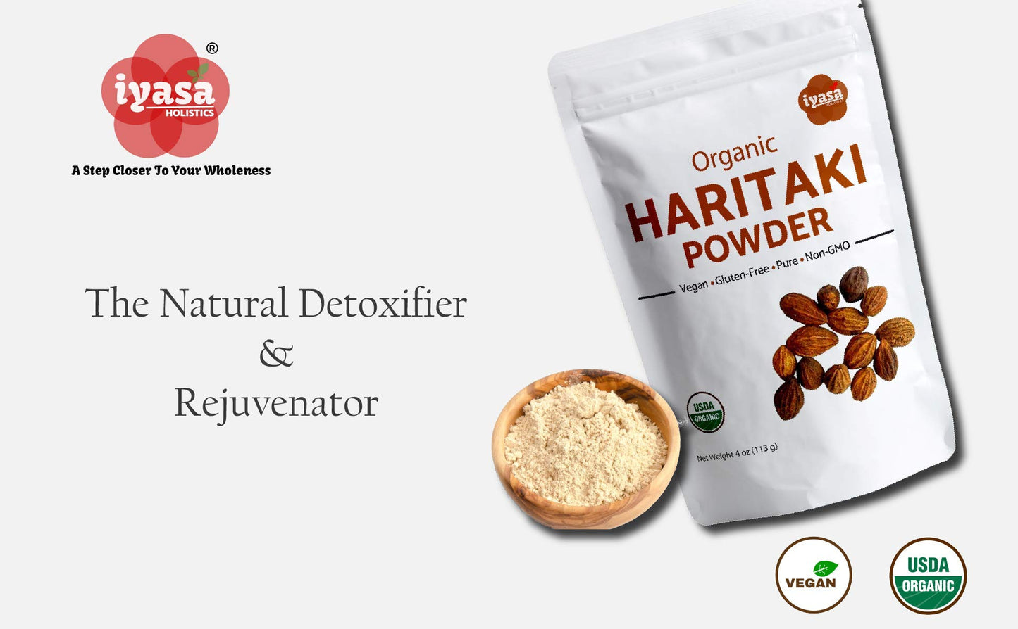 Iyasa Holistics Haritaki Organic Powder 4 oz