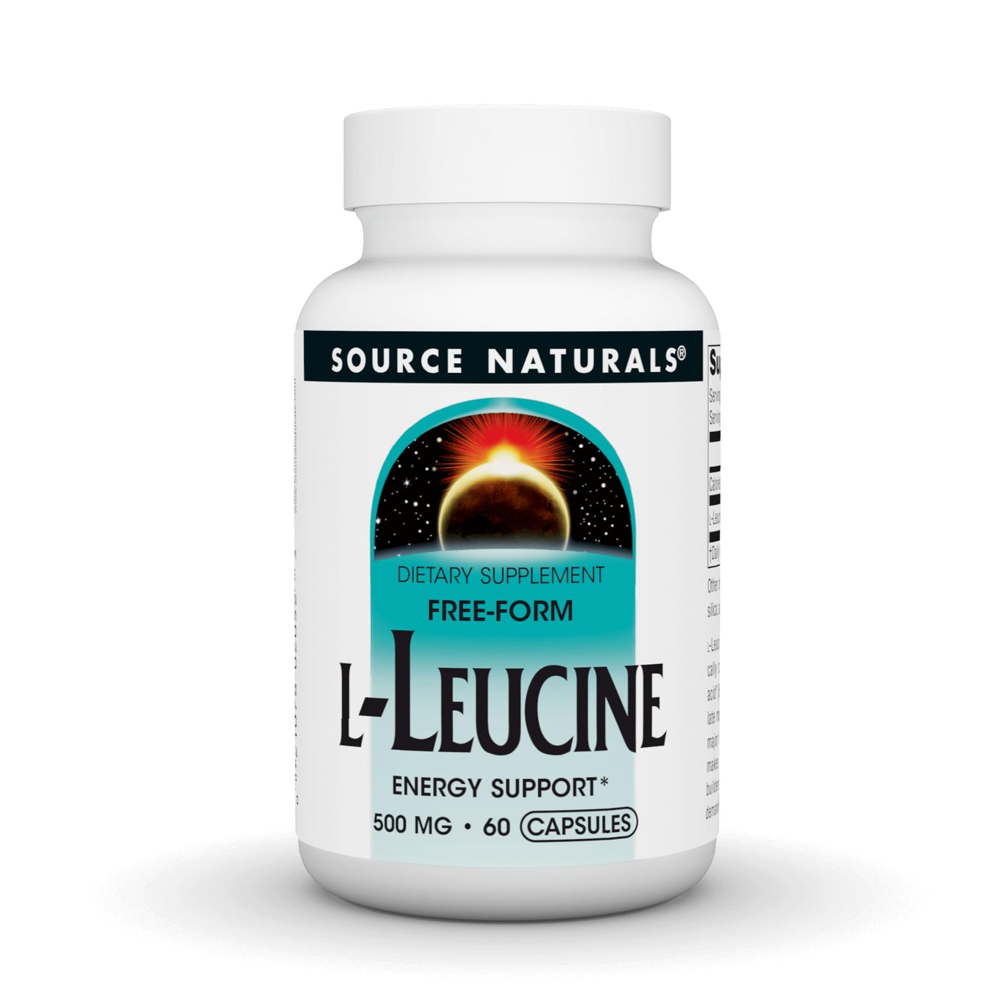 Source Naturals L-Leucine 500mg Capsule, 60 Capsules