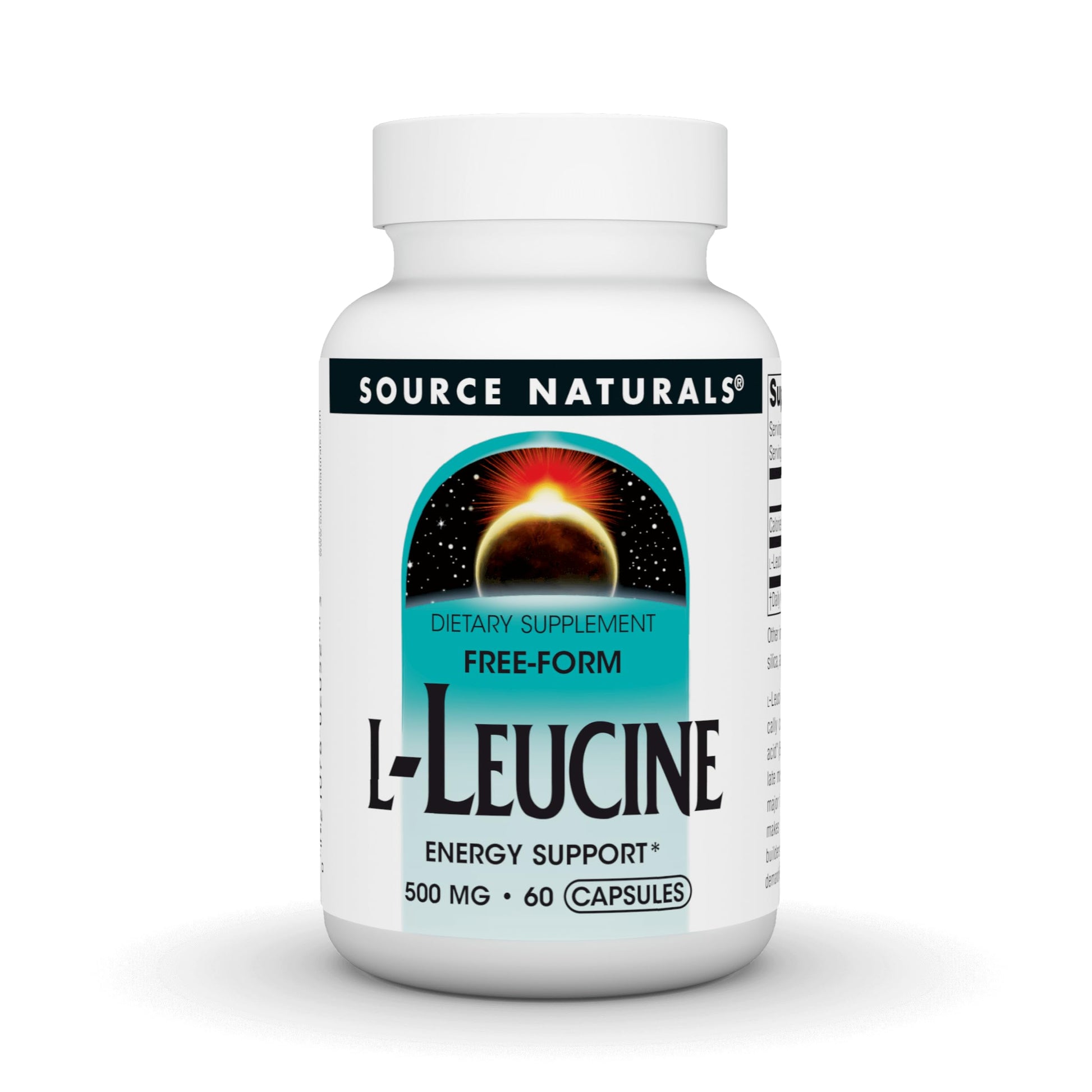 Source Naturals L-Leucine 500mg Capsule, 60 Capsules
