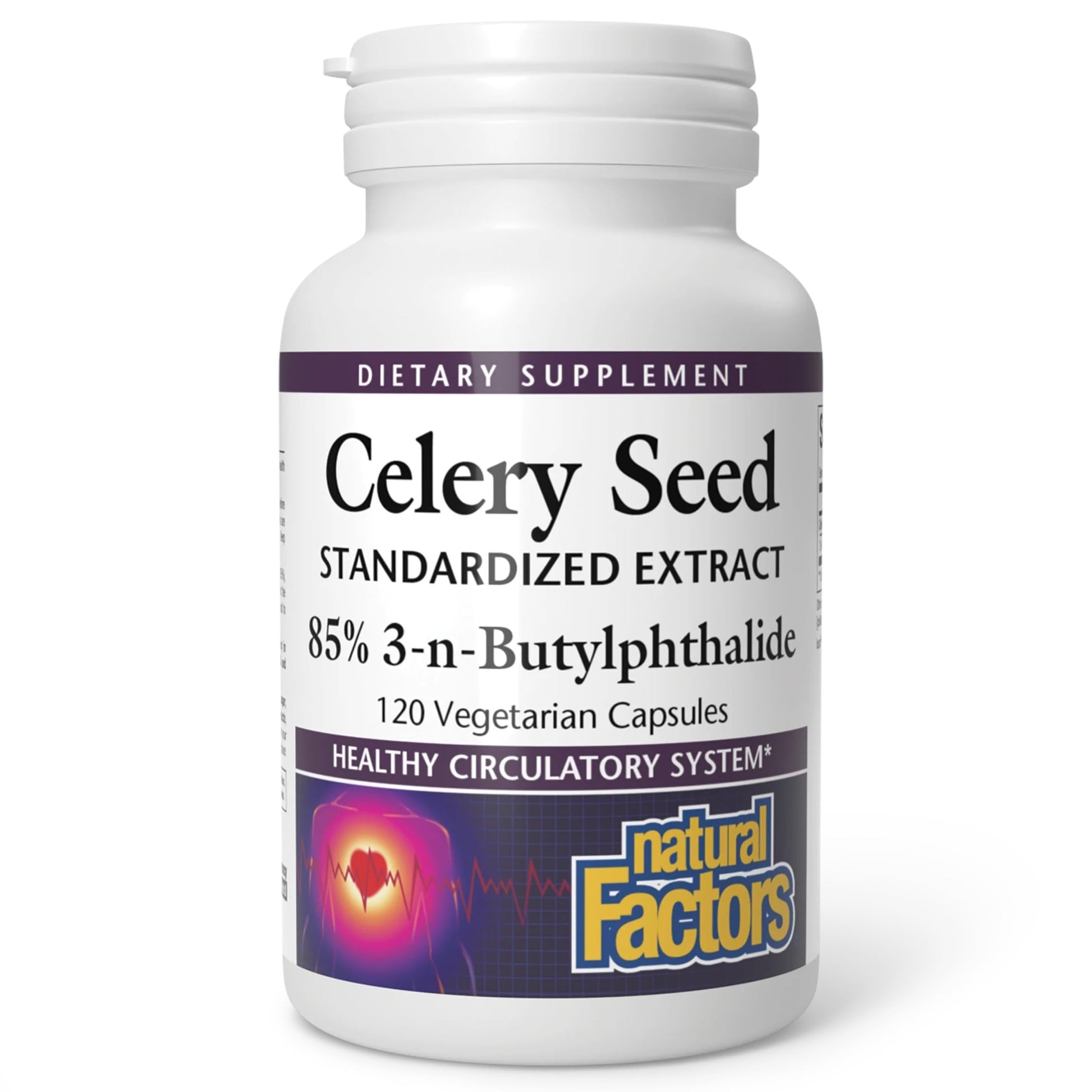 Natural Factors Celery Seed Concentrated Celery Extract Capsule 1 Count