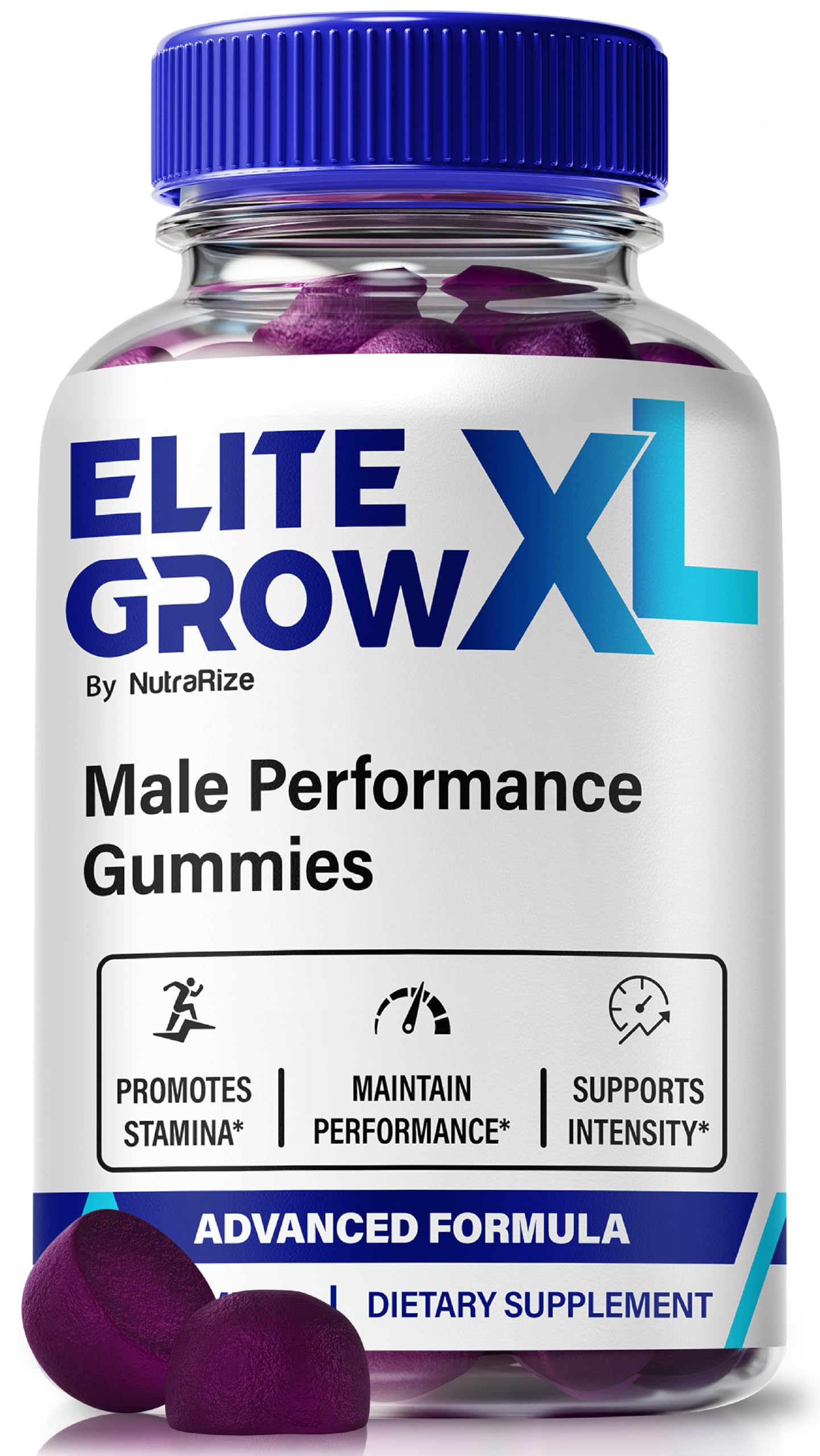 NutraRize Elite Grow XL Gummies for Men 60 Count