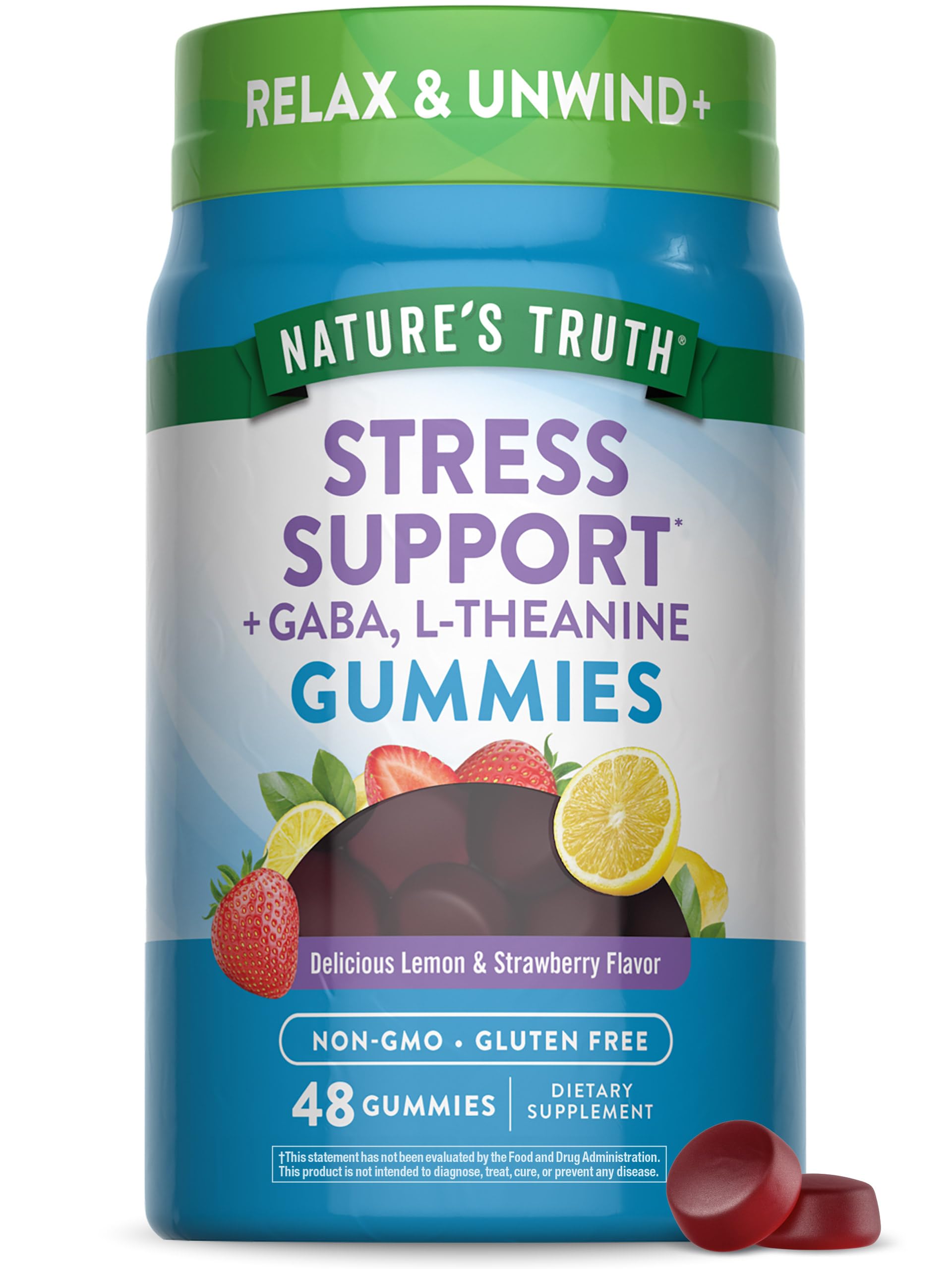 Nature's Truth Stress Relief Gummies for Adults 48 Count