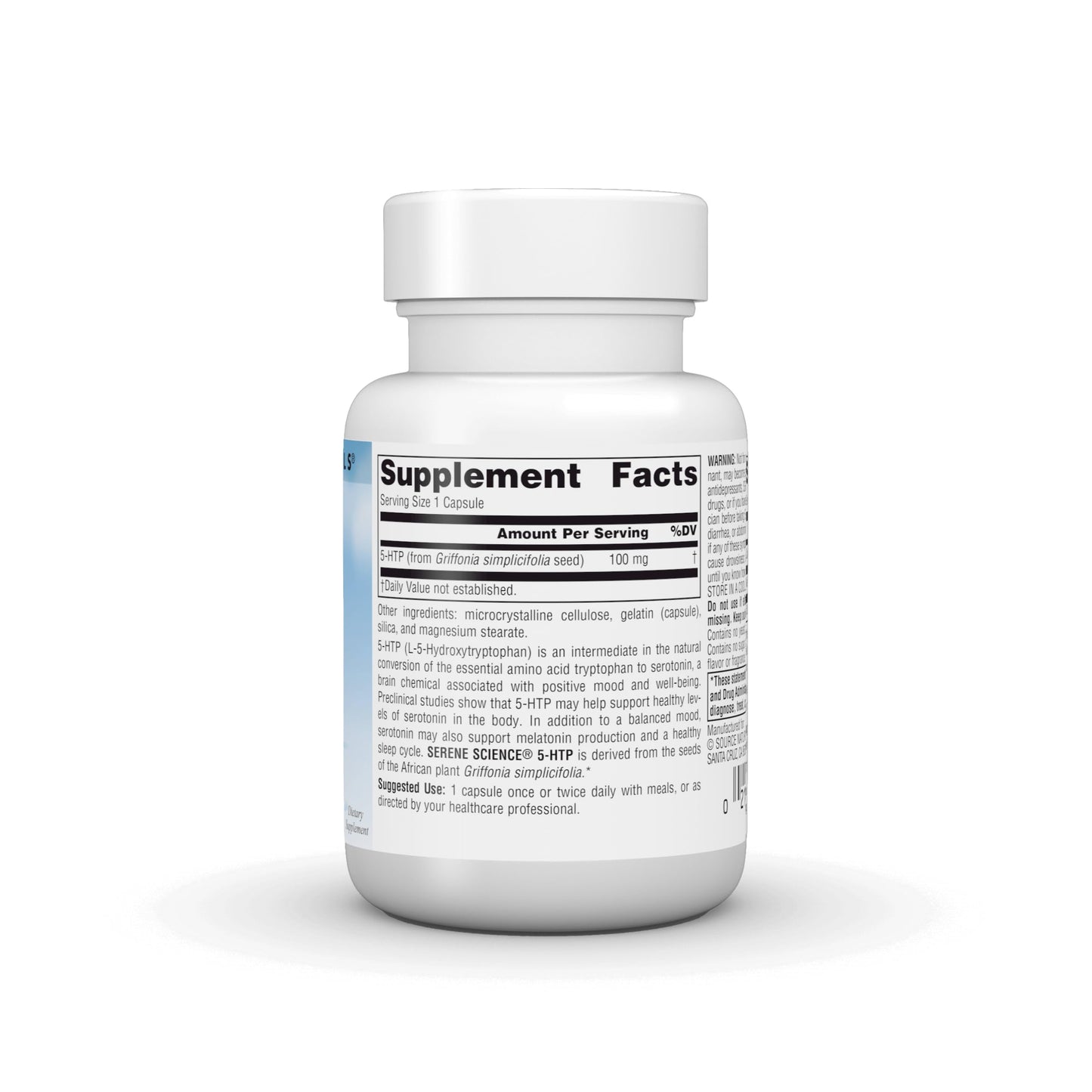 Source Naturals Serene Science 5-HTP, Balanced Mood 100 mg, 30 Capsules