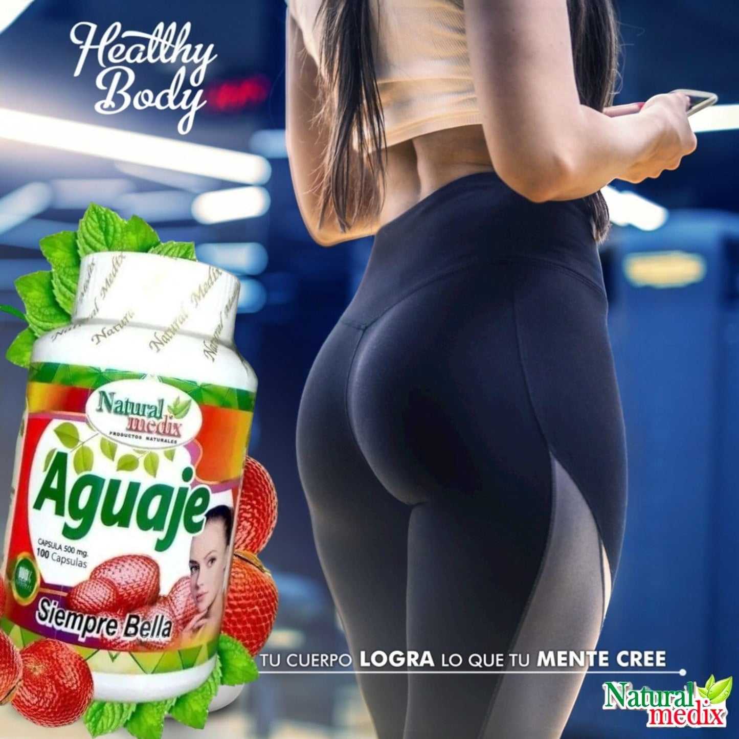 Natural Medix Aguaje Siempre Bella Capsules 100 Count