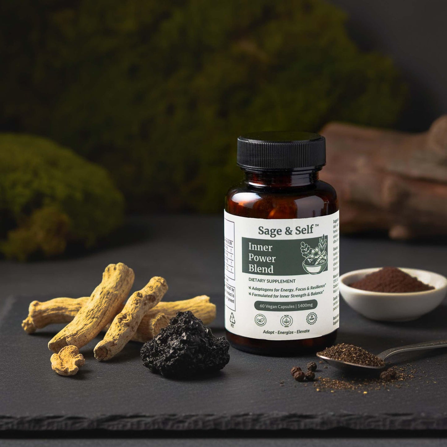 Sage & Self Inner Power Capsules, 60 Capsules