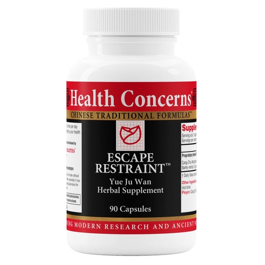Health Concerns Escape Restraint Digestive & Liver Health Support, Stress Support, Traditional Chinese Herbal Formula Capsules 90