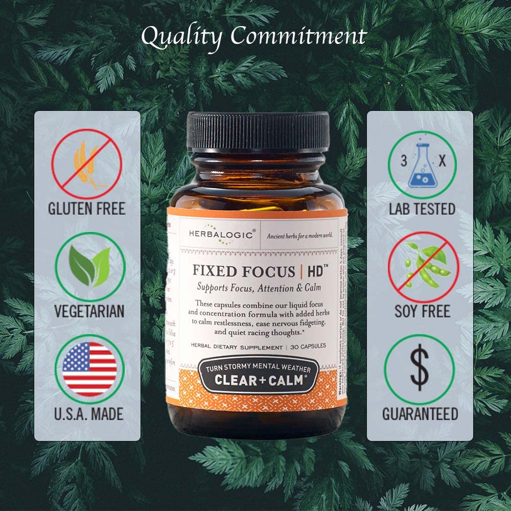 Herbalogic Fixed Focus HD Herb Capsules, 90 Count