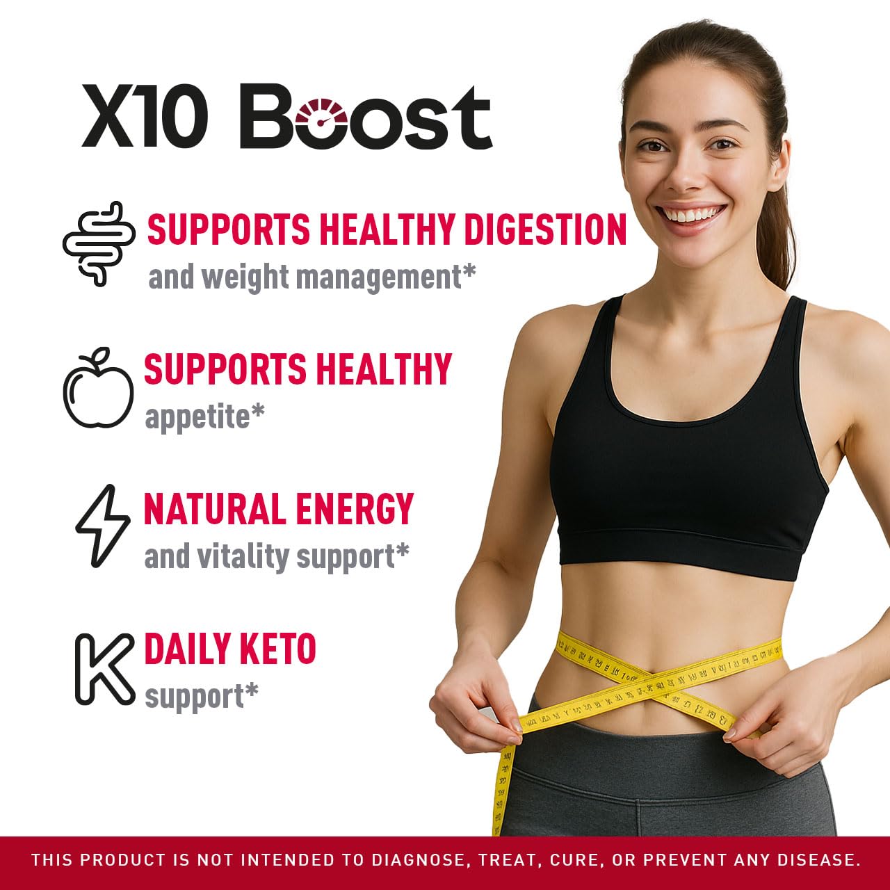 LIVORKA X10 Boost Keto ACV Gummies, 180 Gummies