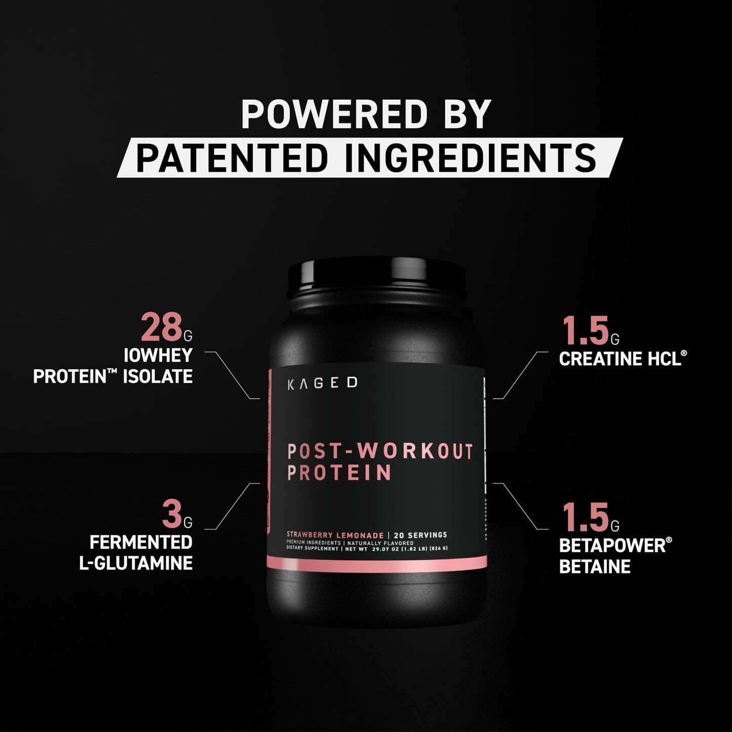Kaged Re-Kaged Post Workout Protein Powder - 20 Servings - Orange Cream