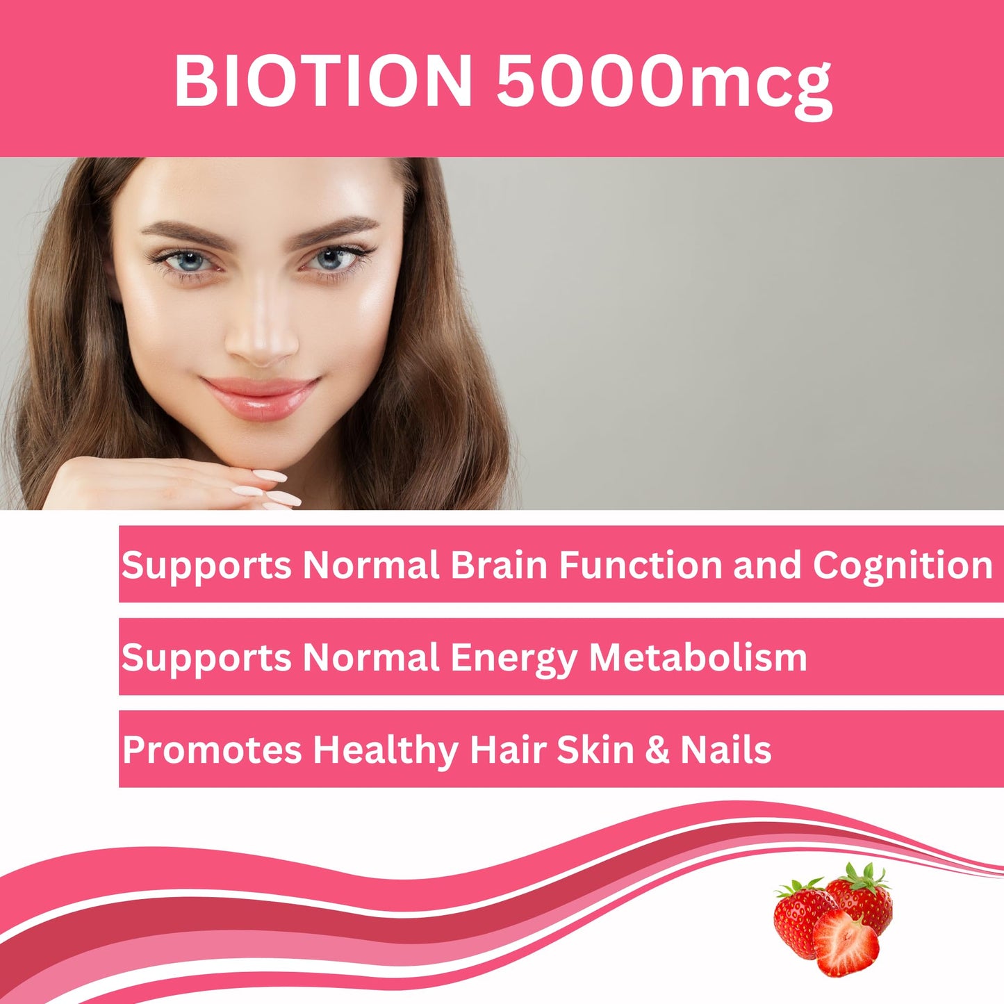 GREEN FIELD NUTRITIONS Biotin Gummies for Hair, Skin and Nails Gummy 90