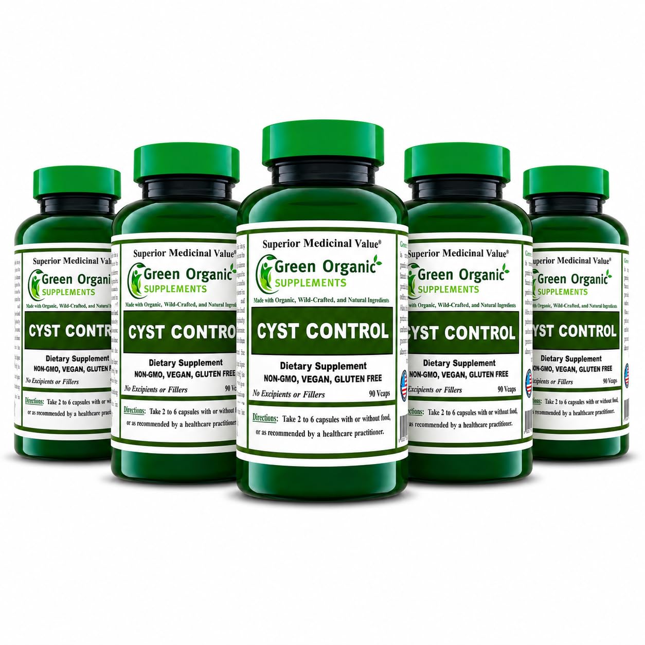 Green Organic Supplements Cyst, Breast Cyst Capsule 450 Capsules
