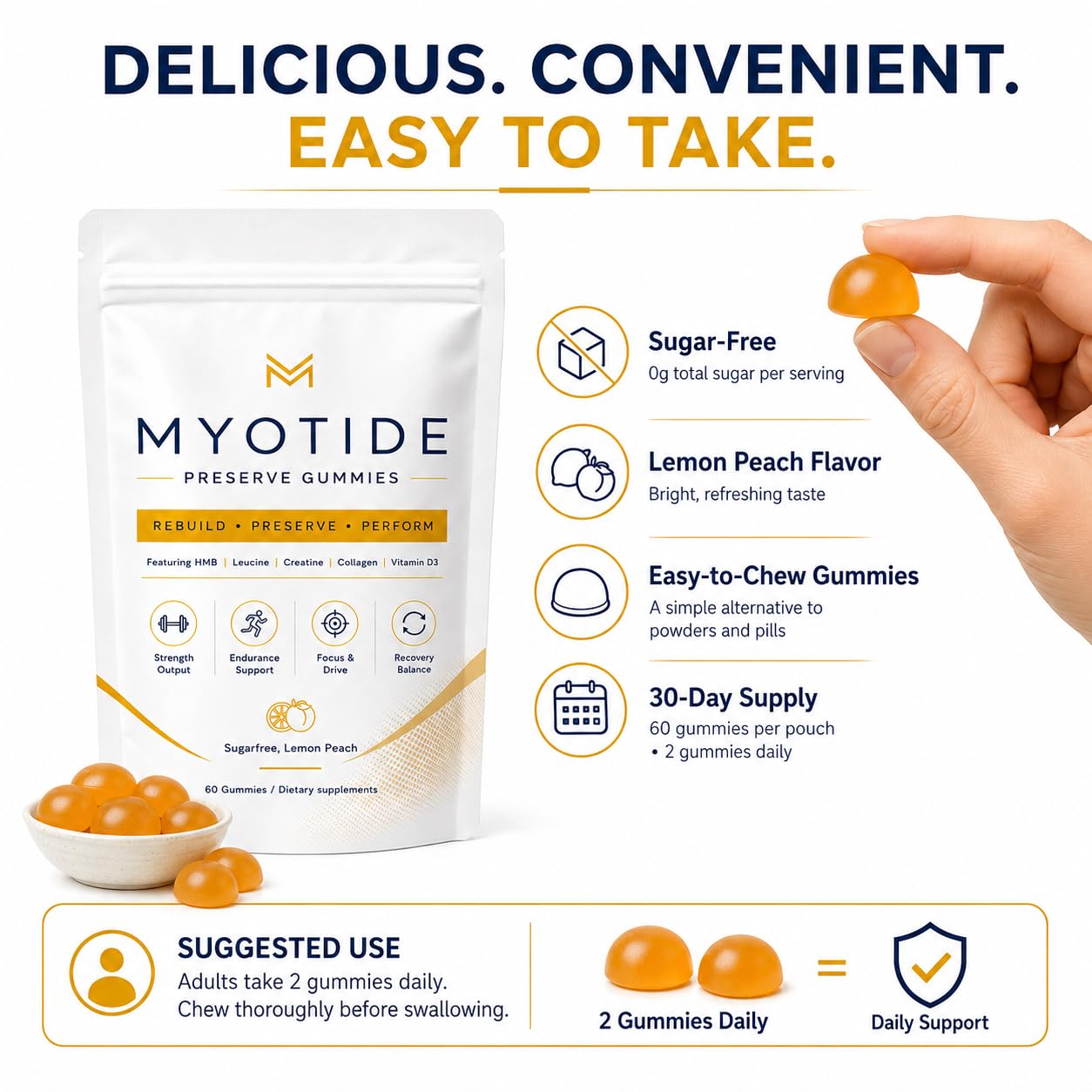 HILUCID Myotide Gummies 60 Count