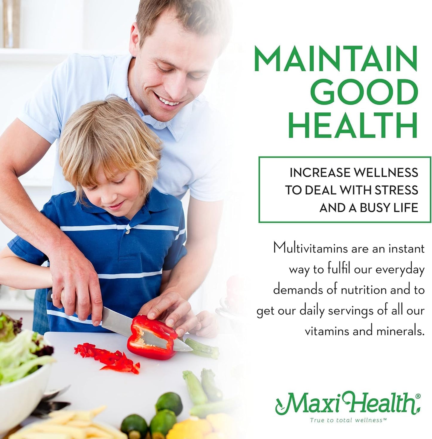 Maxi Health Chewable Multivitamin Tablet for Kids, Teens and Adults 90 Count