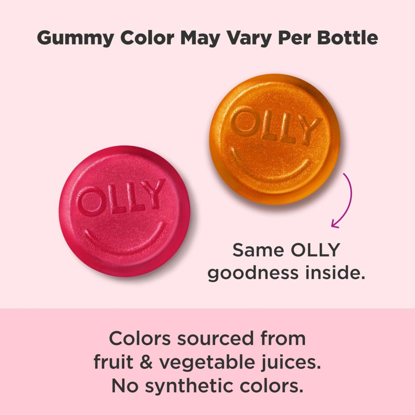 OLLY Undeniable Beauty Grapefruit Glam Gummy 60 Count