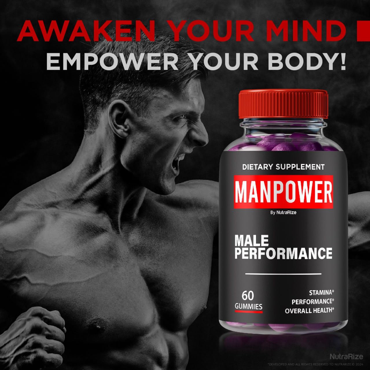 NutraRize ManPower Gummies 60 Gummies