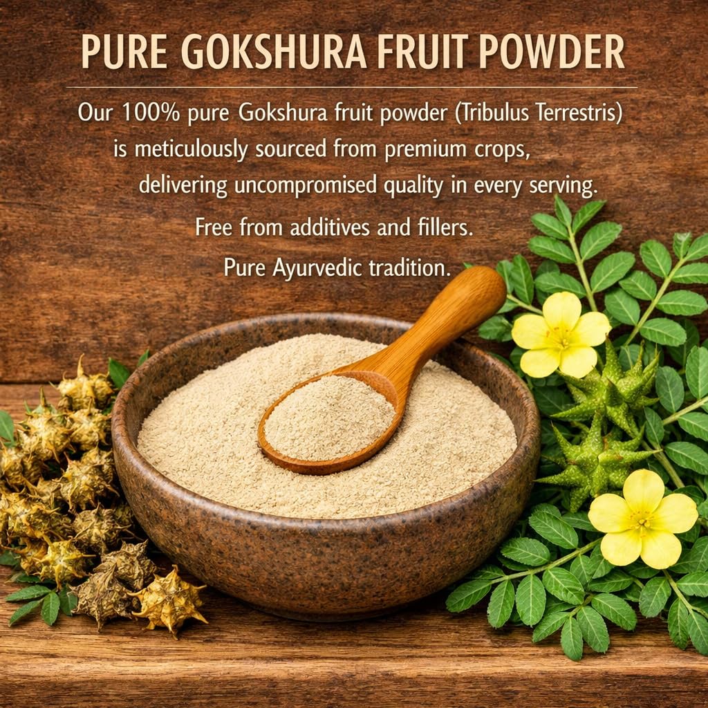 MARUTHAM naturals Gokshura (Tribulus terrestris) Fruit Powder, 8 oz