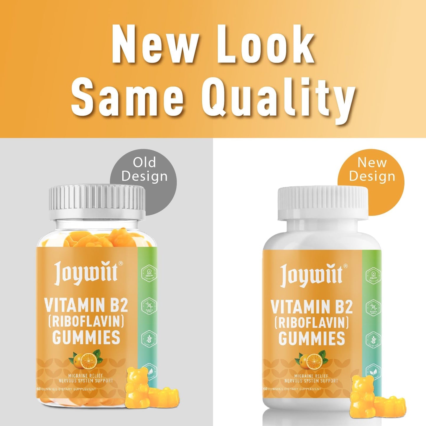 Joywiit Vitamin B2 Gummies 60 Count