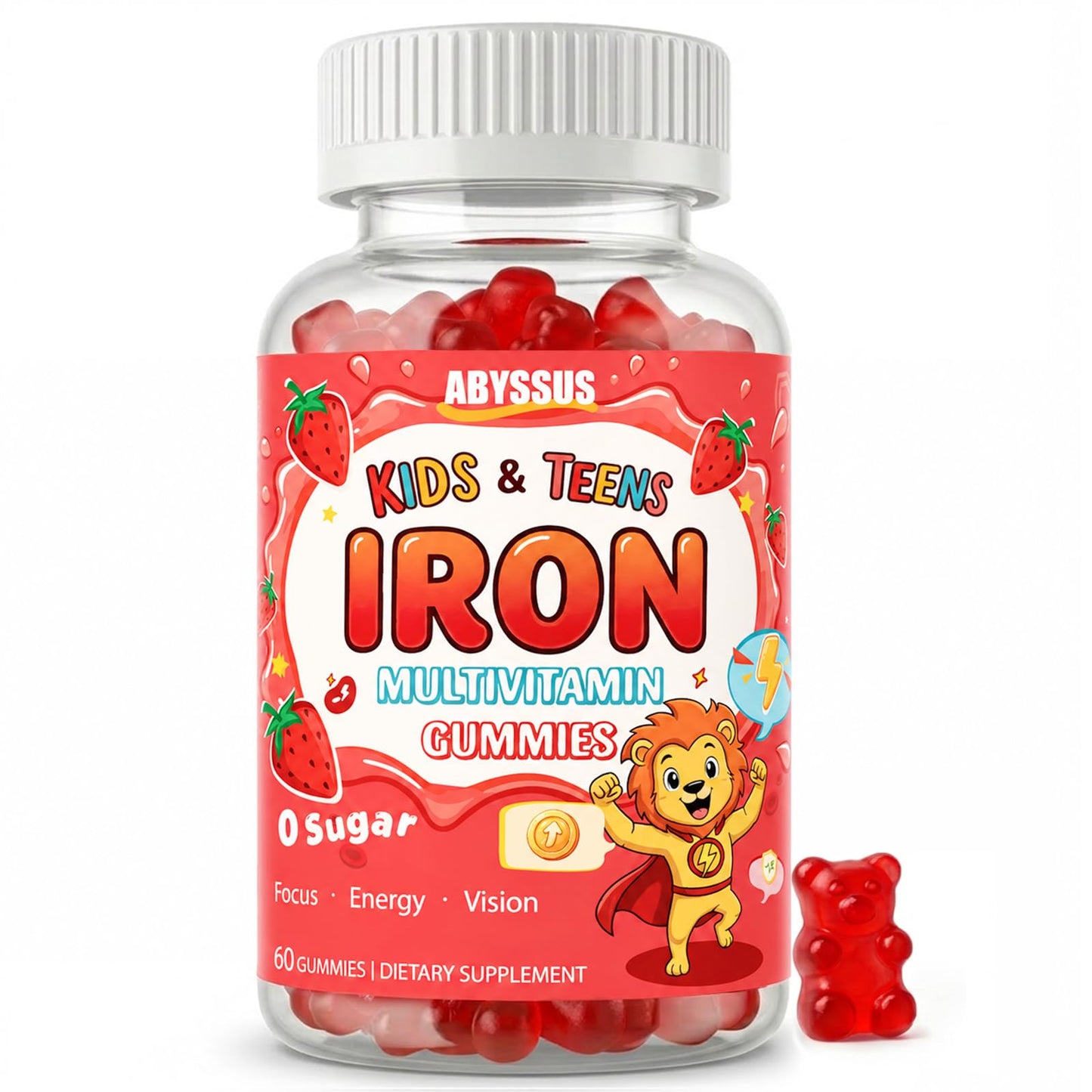 ABYSSUS Iron Gummies 60 Count