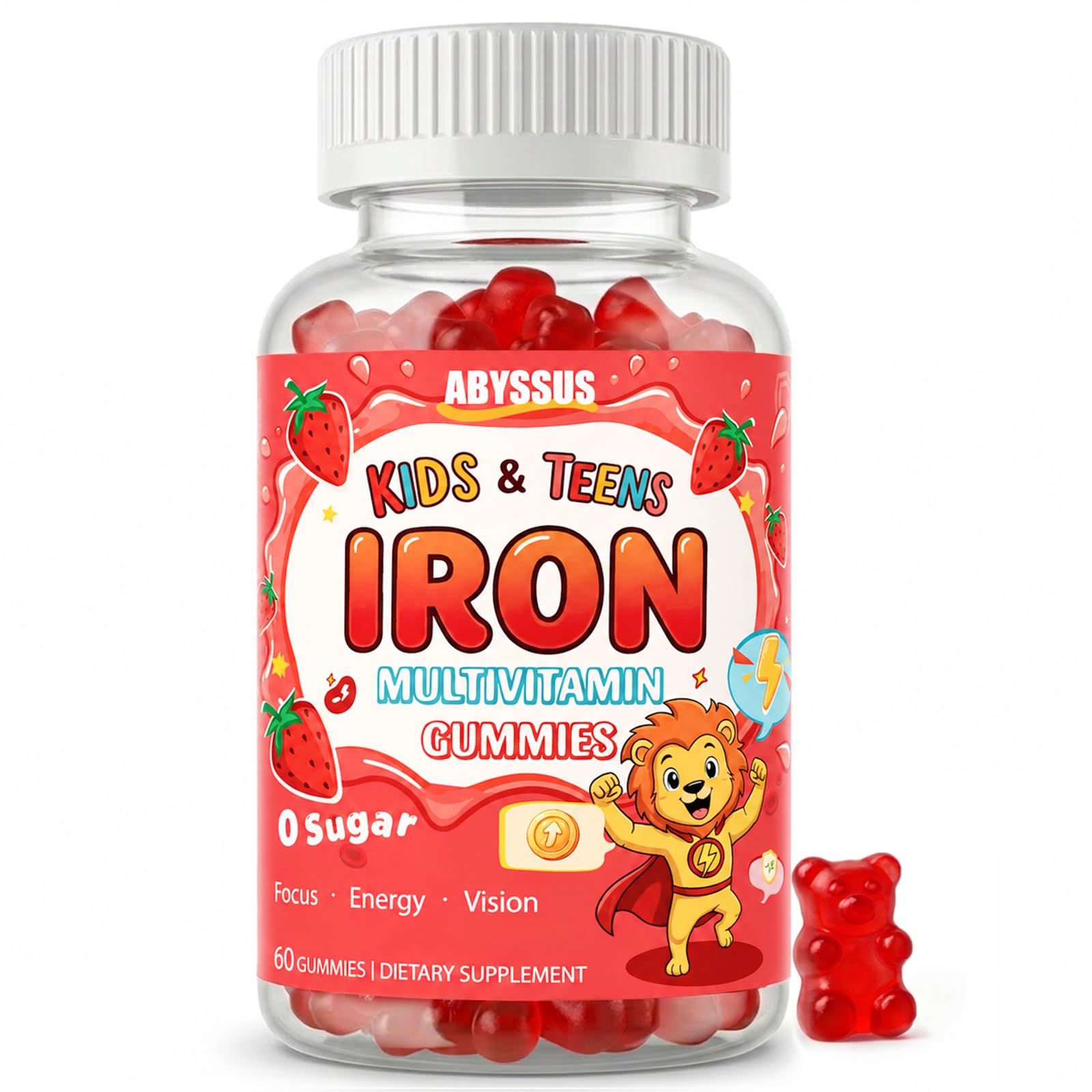 ABYSSUS Iron Gummies 60 Count