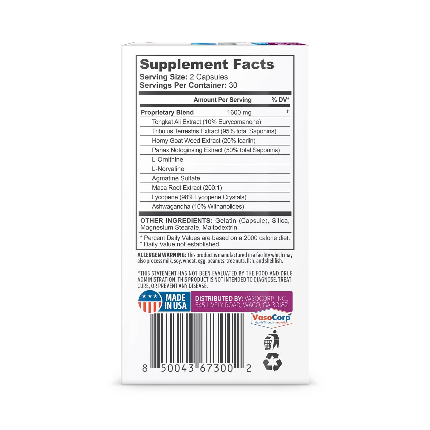 NeuropAWAY Blood Flow Support Formula for Men & Women Capsule, 60 Count