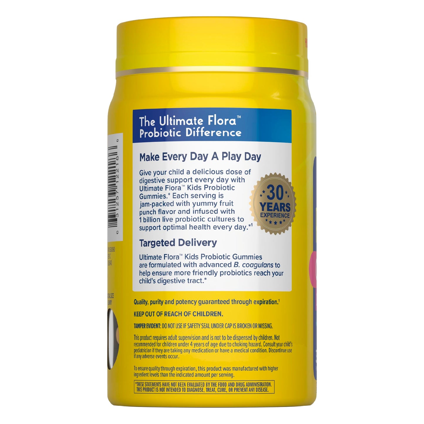 Renew Life Kids Raspberry Prebiotic and Probiotic Gummies 30 Count