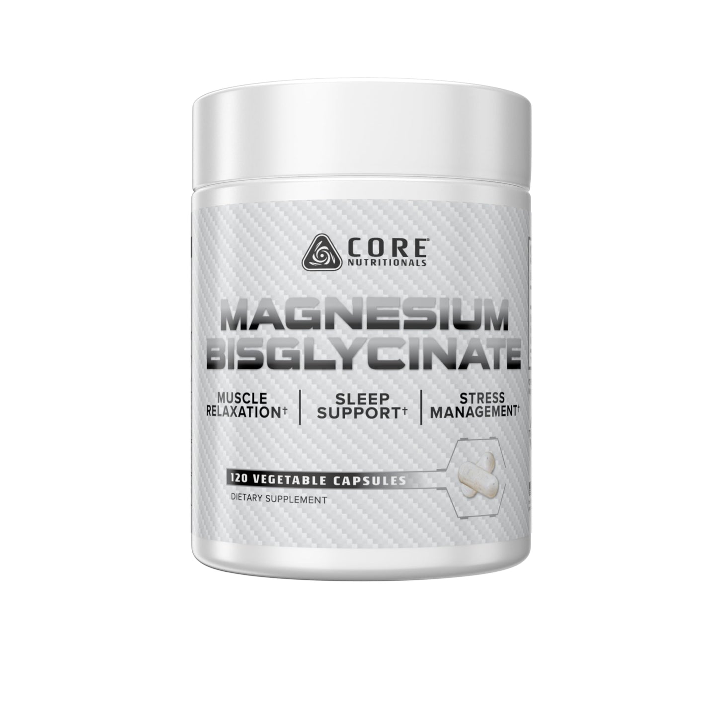 Core Nutritionals Magnesium Bisglycinate Capsules 120 Count