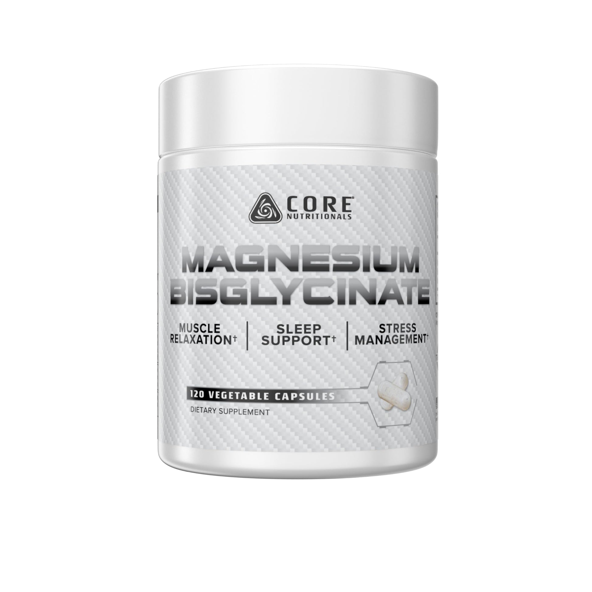Core Nutritionals Magnesium Bisglycinate Capsules 120 Count